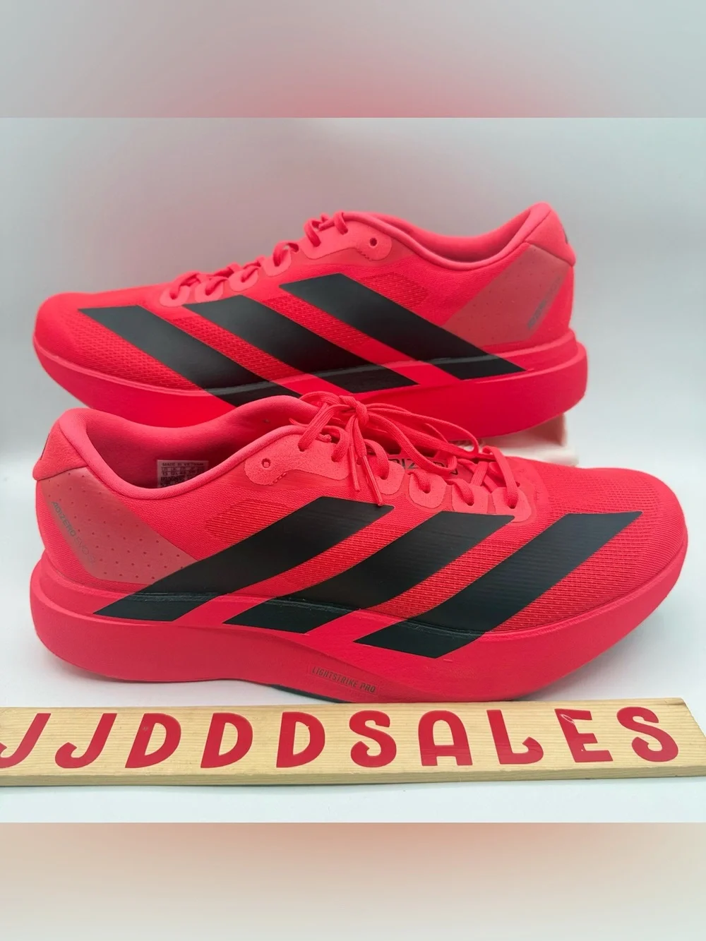 Adidas Adizero Evo SL Running Shoes Solar Red Black JS4492 Men’s Sz 13 NWT  New